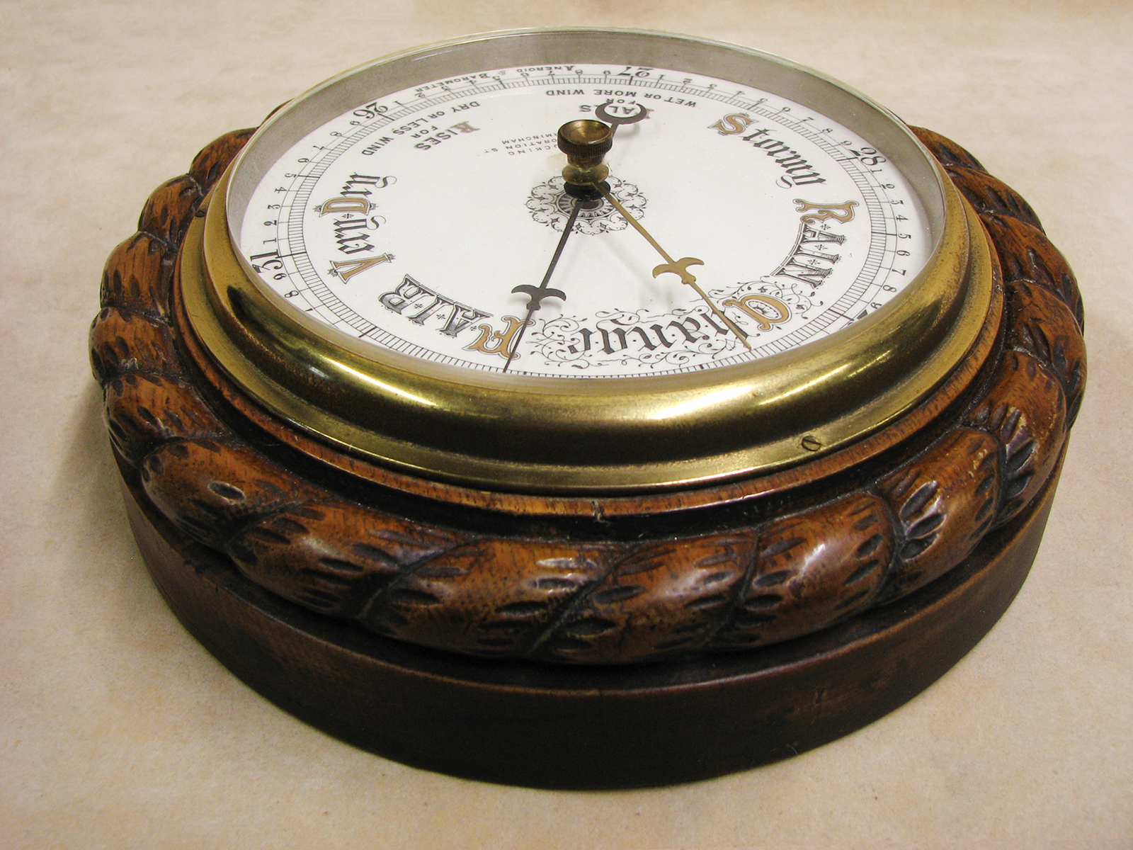 19th century ropetwist J. Lucking barometer